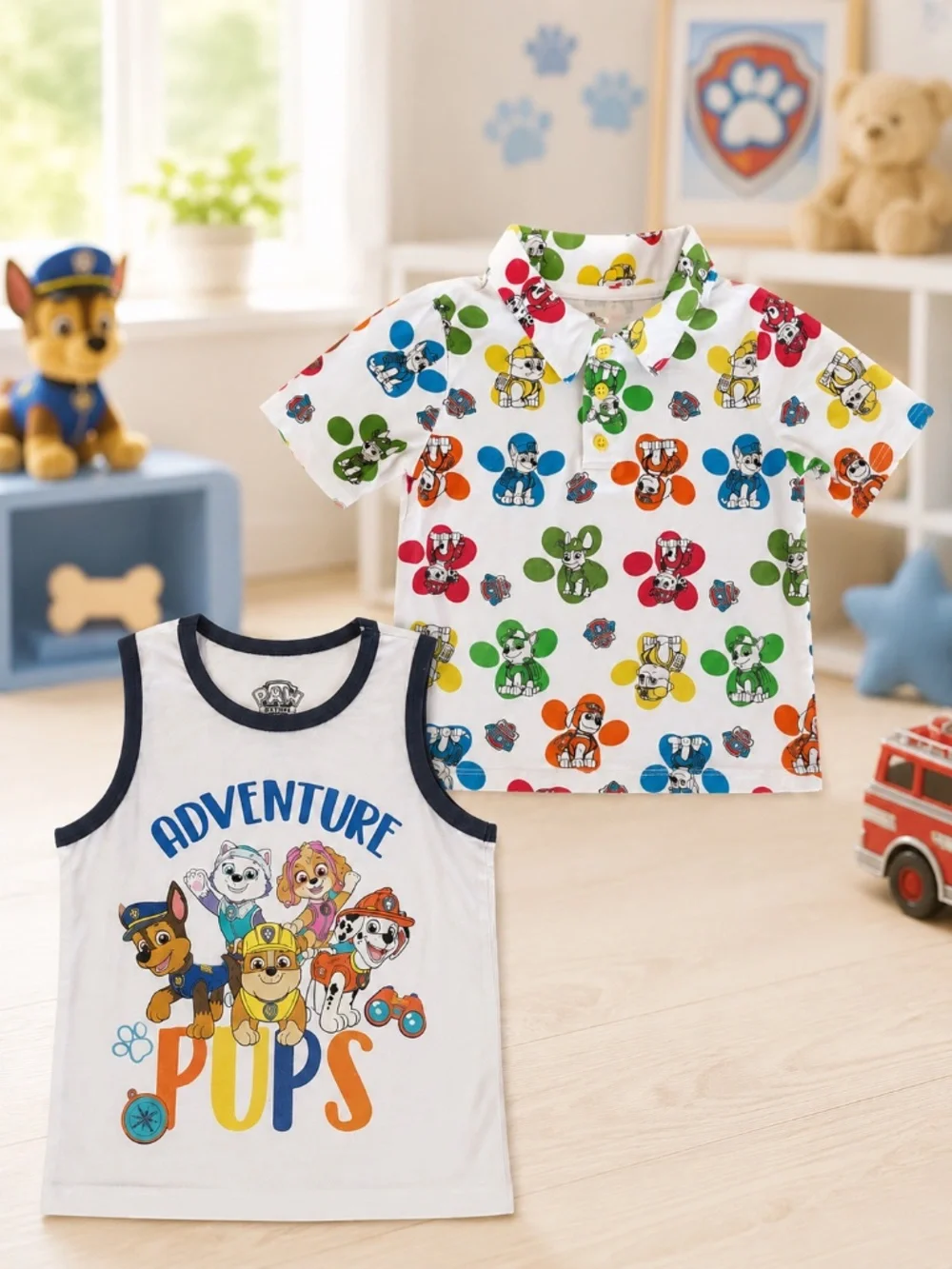 Paw Patrol Boys’ 2-Shirt Bundle – Size 4 / 4T